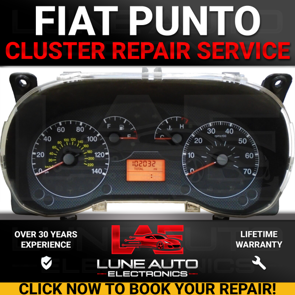 Fiat Punto Instrument Cluster LED Warning Light & Indicator Repair Service