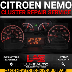 Citroën Nemo Instrument Cluster Gauge Repair – Speedo, Rev, Fuel & Temp