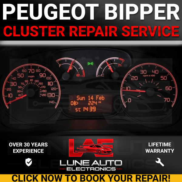 Peugeot Bipper Instrument Cluster LCD Display Repair Service